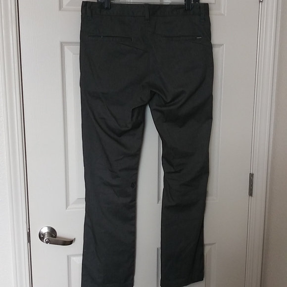 Volcom VMONTY Pants, Chino style, color Charcoal-Heather, SIZE 33x34 - Picture 2 of 5